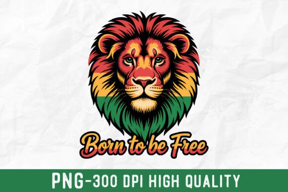 Download Born to Be Free Lion PNG, Juneteenth PNG - Premium Resources
