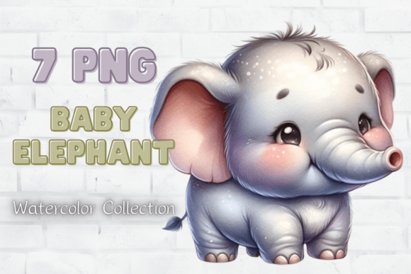 Download Baby Elephant Clipart Watercolor Nursery - Watercolor Collection