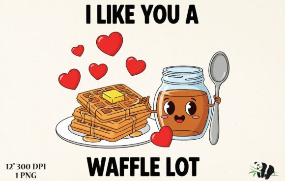 Download I Like You a Waffle Lot PNG, T-Shirt - Premium Resources