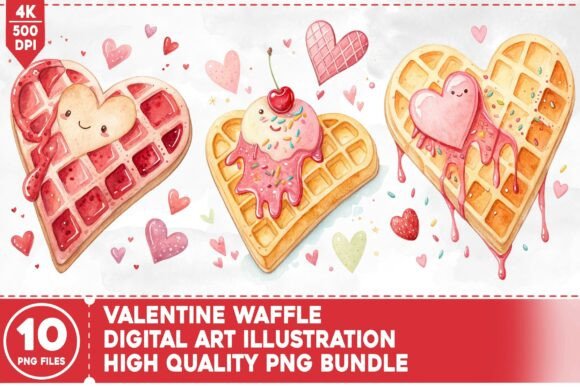 Download Valentine Waffle PNG Bundle - Waffle png Collection