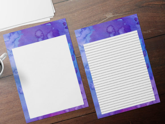 Download Intense Blue Watercolor Stationary - Watercolor Collection