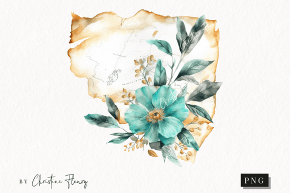Download Watercolor Flower Map Clipart - Watercolor Collection