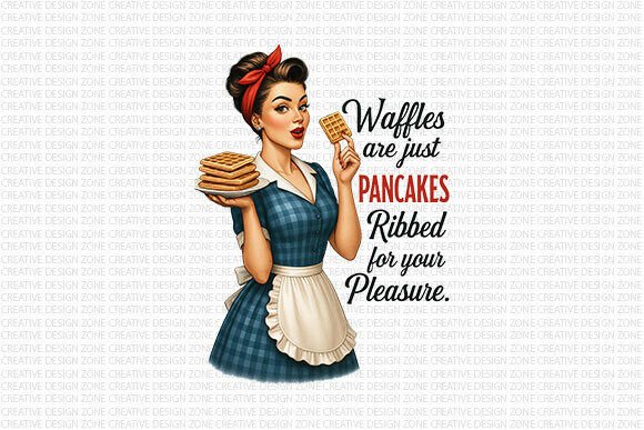Download Retro Waffle Humor PNG - Premium Resources