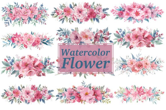 Download Romantic Watercolor Flowers - Flowers Collection
