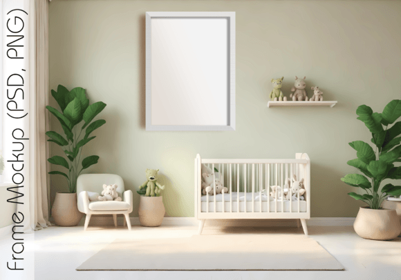 Download Nursery Frame Mockup - Nursery frame mockup Collection