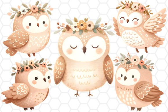 Download Cute Watercolor Owl Cliparts PNG - Watercolor Collection