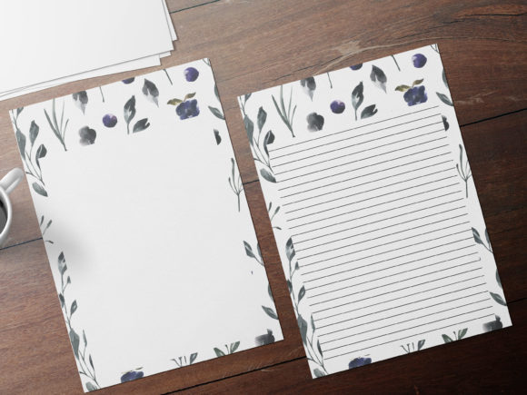 Download Minimal Botanical Watercolor Stationary - Watercolor Collection