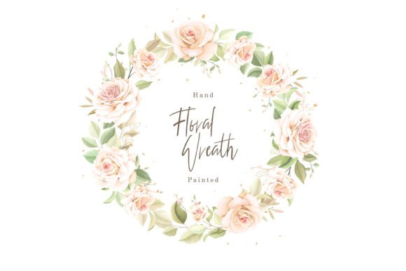 Download Watercolor Rose Wreath Design - Watercolor Collection