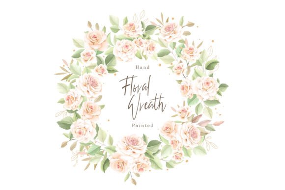 Download Watercolor Rose Wreath Design - Watercolor Collection