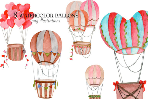Download Watercolor Balloons PNG Clipart - Watercolor Collection
