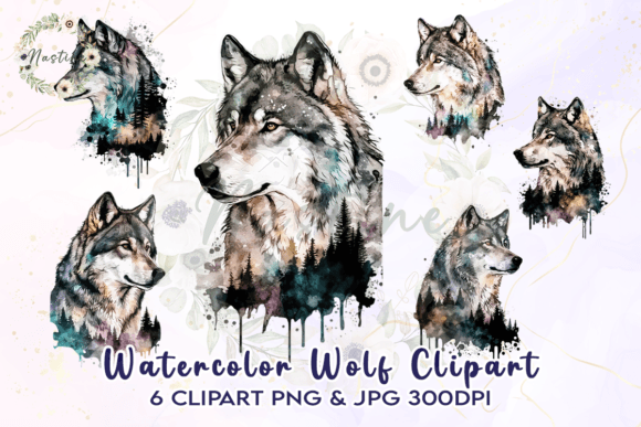 Download Watercolor Wolf Clipart - Watercolor Collection