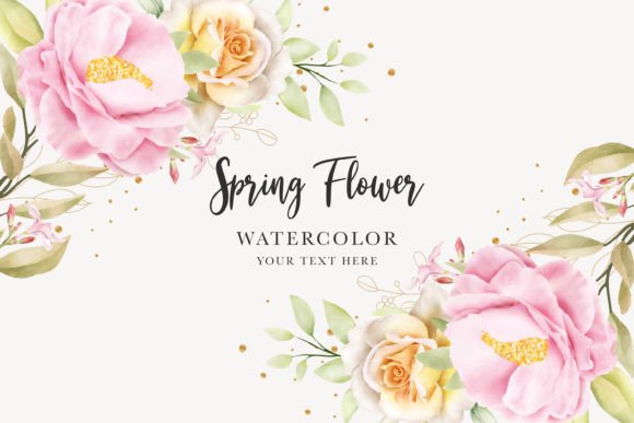 Download Watercolor Rose Background Design - Watercolor Collection