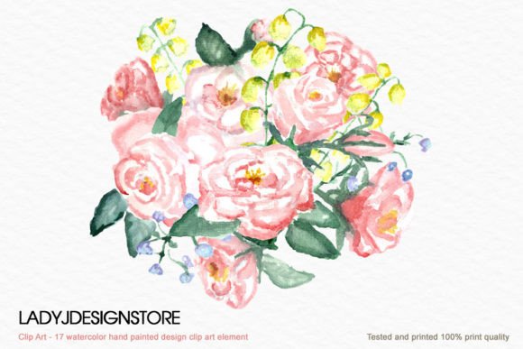 Download Watercolor Hand Painted Romantic Flower - Watercolor Collection