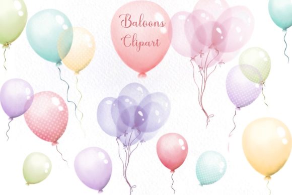 Download Watercolor Balloons Clipart - Watercolor Collection