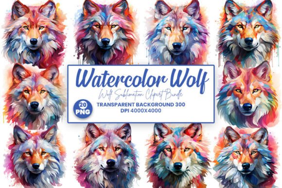 Download Watercolor Wolf Clipart - Watercolor Collection
