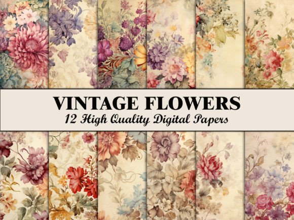 Download Flower Scrapbook Paper Flowers Pattern - Flowers Collection
