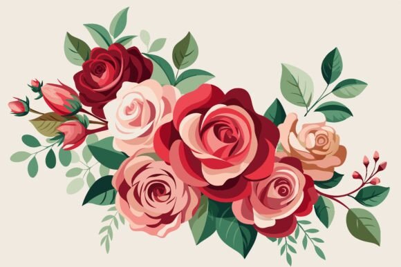 Download Watercolor Romantic Rose Corner Border - Watercolor Collection