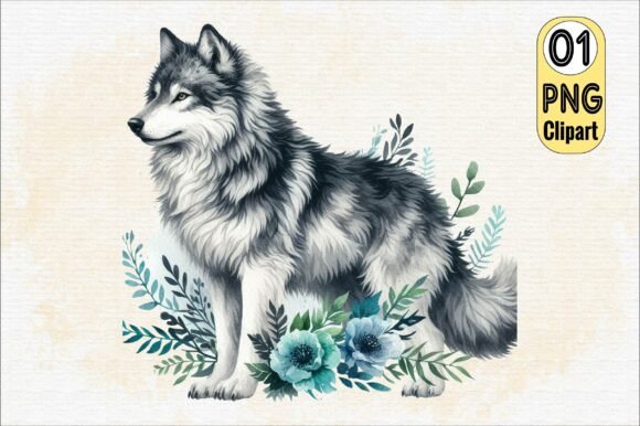 Download Watercolor Wolf Clipart PNG - Watercolor Collection