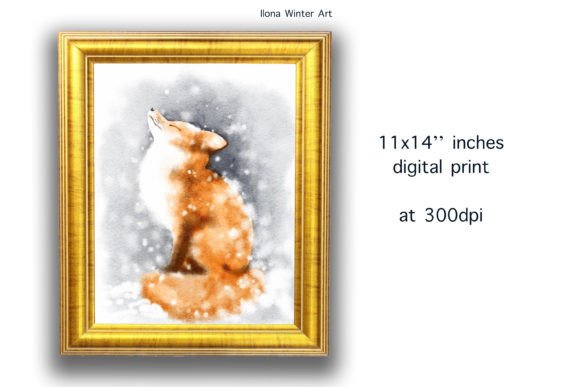 Download Watercolor Cute Fox Printable Wall Art - Watercolor Collection