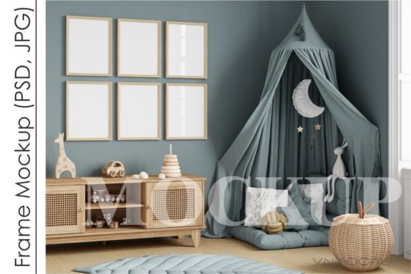 Download Nursery Frame Mockup, Poster Mockup - Nursery frame mockup Collection