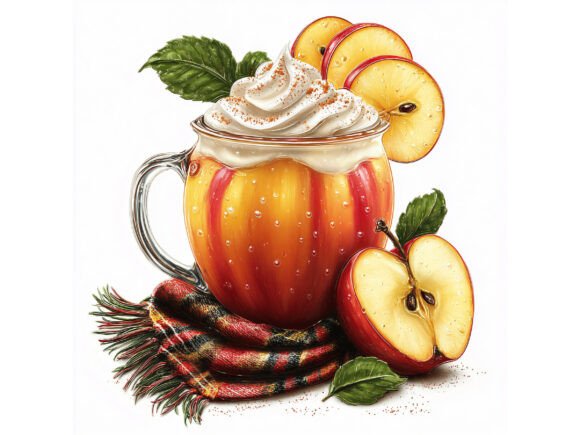 Download 12 JPG Apple Cider Watercolor Set - Watercolor Collection