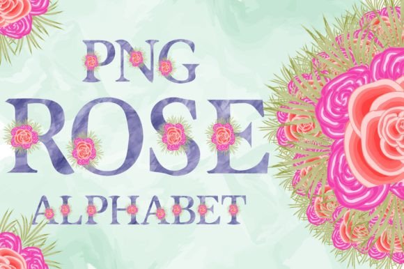Download Watercolor Rose Alphabet - Watercolor Collection