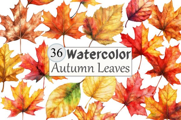 Download Watercolor Autumn Leaves Clipart - Watercolor Collection