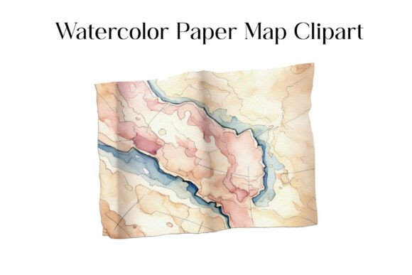 Download Watercolor Paper Map Clipart - Watercolor Collection