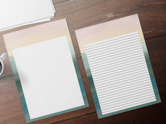 Download Pink &amp; Blue Watercolor Stationary - Watercolor Collection