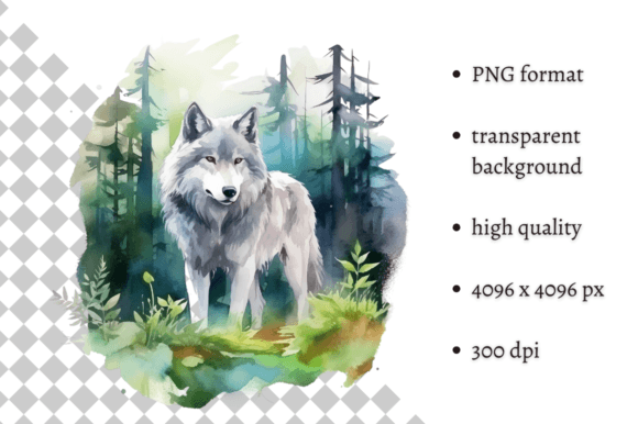 Download Watercolor Wolf Illustration - Watercolor Collection