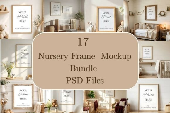 Download 17 Nursery Frame Mockup Bundle - Nursery frame mockup Collection