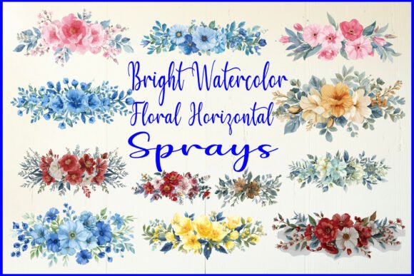 Download Bright Watercolor Floral Horizontal - Watercolor Collection